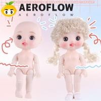 ราคา AEROFLOW 1/6 BJD Movable Joint Doll Body, ของเล่นสวย Nude 21 Ball Jointed ตุ๊กตา, Curly ตุ๊กตาแฟชั่น Kawaii DIY 3D ตุ๊กตาหัวใหญ่พร้อมผมของขวัญ (47363701186)