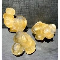 ราคา ✨Natural Honey Calcite ฮันนี่แคลไซต์ ผลึกใสผลึกช่อแก้วใหญ่ๆ โทนสีเหลือง-ดำใส สวยมาก Rare item❗️ (57258474973)