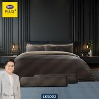 ราคา Satin Plus ชุดผ้าปูที่นอน 6 ฟุต 5 ฟุต 5 ชิ้น + ผ้านวม 100"x90" Lucky Me lucky More (28173541467)