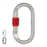 ราคา Xinda 25kN กลางแจ้งปีนเขา Carabiner O-Shape สกรูล็อคสปริงโหลดตะขอประตู 25kN ความปลอดภัยหัวเข็มขัดล็อคเหล็กอุปกรณ์ปีนเขา (53311518426)