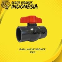 ราคา 1/2'' STOP KRAN BALL VALVE PVC / STOP KRAN WATER BALL VALVE PIPE SOCKET PVC ขนาด 1/2 นิ้ว (40574563335)