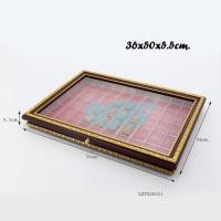 ราคา กล่องใส่พระเครือง กรอบลายไทยสีโอ๊ค ถาดโชว์เครื่องประดับ (1594639040)