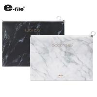 ราคา e-file (อี-ไฟล์) แฟ้มซองซิป ขนาด A4 ลายหินอ่อน แฟ้มเก็บเอกสาร รหัส 18A (40910450020)