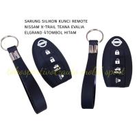 ราคา NISSAN XTRIAL TEANA EVALIA ELGRAND 4BUTTON ฝาครอบซิลิโคนกุญแจรีโมทสีดํา (44955982468)