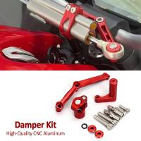 ราคา OT Motorcycle Accessories Steering Stabilize Damper Mounting Bracket Kit Red Black For Ducati Monster 797 821 1200 1200S (51059006442)