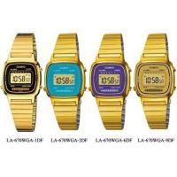 ราคา CASIO แท้ 100% สายสแตนเลส สีทอง รุ่น LA670WGA (492229591)