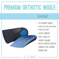ราคา แผ่นรองเท้า Premium orthotic insole รุ่น 3/4 Flat W ซัพพอร์ตอุ้งเท้า อุ้งเท้าสูง ลดปวดเมื่อย รองช้ำ Cumi (6307776461)
