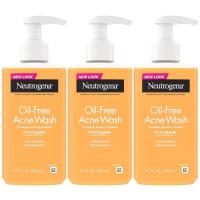 ราคา Neutrogena Oil Free Acne Face Wash for Oily Skin, Acne Control Cleanser with Salicylic Acid Noncomgenic สารทําความสะอาดผิวหน้าปราศจากสารตกค้างในขวดปั๊มง่าย 3 แพ็ค 9.1 ออนซ์ WG (47062626408)