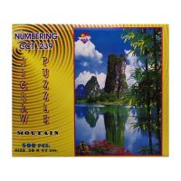 ราคา Jigsaw Puzzle ตัวต่อจิ๊กซอว์ 500 ชิ้น CCT.239 Landscapes วิวธรรมชาติ Island Lake รูปเกาะในทะเลสาบ MagicLand6 (5344372301)