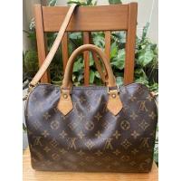 ราคา Louis Vuitton Speedy Ban 30 Monogram มีสาย มือสอง ของแท้ สภาพใช้งาน (22402212659)