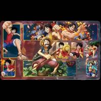 ราคา 600x350 มม.One Piece OPCG 2 มม.เย็บขอบ Battle แผ่นผู้เล่นเดี่ยวการ์ด Pad Luffy Roronoa Zoro Nico Robin ยางตาราง Pad (54160140788)