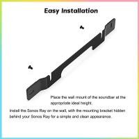 ราคา Soundbar Wall Mount Braet ลอยสไตล์ติดตั้ง Braet อุปกรณ์เสริมสําหรับ Sonos Ray Soundbar Mount Wall ภายใต้ทีวี (51661528196)