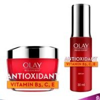 ราคา Olay Regenerist Antioxidant (Vitamin B3, C, E)​ SET (Day Cream 50ml + Serum 30ml) โอเลย์​ รีเจนเนอรีส แอนตี้ออกซิแดนท์ ( (6419554408)