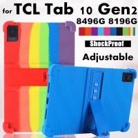 ราคา for TCL Tab 10 Gen 2 2023 10.36 Case 8496G 8196G Android Tablet Case Super Shockproof Soft Silicone Protective Case Stand Cover (49950865610)