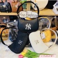 ราคา ⭐️แท้%MLB Hobo Bag Big Logo New York Yankees กระเป๋าสะพายไหล่ทรงพอช(รุ่นหนัง) (13436398919)