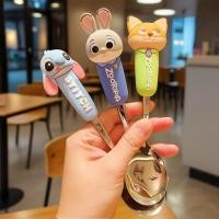 ราคา ช้อนส้อม Zootopia ของแท้ Judy Nick Stitch ช้อนส้อม 304 สแตนเลสของขวัญสาวนักเรียน (40482670323)