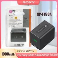 ราคา 100% Original Sony แบตเตอรี่กล้อง NP-FV70A NP FV70A สำหรับ Sony AX700 AX45 AX100E AX40 HDR-CX680แบตเตอรี่ (41982520240)