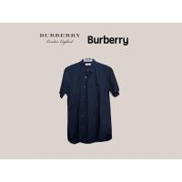 ราคา เสื้อเชิ้ตแขนสั้นสีดำ Burberry ของแท้ (มือสอง) (9396800106)