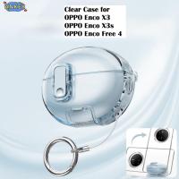 ราคา Case for OPPO Enco Free 4 / X3s / X3 Case Protective Transparent Clear TPU Covers Bluetooth Earphone Shell Headphone Portable with Switch Buckle and Cleaning Pen (49410863168)