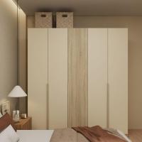 ราคา Koncept Furniture ตู้เสื้อผ้าบานเปิด รุ่น Hannie ขนาด 200 ซม. สีไม้อ่อน (200x56.5x220 ซม.) แบรนด์ K (46608075523)
