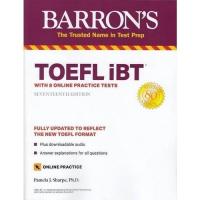 ราคา [Chulabook] หนังสือ TOEFL IBT: WITH 8 ONLINE PRACTICE TESTS (BARRON'S TEST PREP) (9781506266077) c321 (21547658822)
