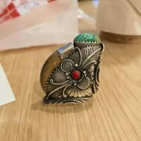 ราคา Bear Claw Turquoise Red Coral 925 Silver ring Custom made แหวนเล็บหมี ประดับหินเทอควอยส์ ปะการังแดง งานสั่งทำ (53504863226)