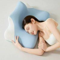 ราคา ory Cotton Sleeping Pillow Cervical Spine Cervical Sleeping Pillow Comfortable Ergonomic Positioner (56564629963)