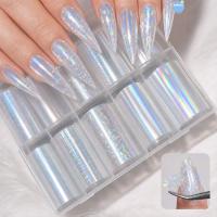 ราคา COOLSO สติ๊กเกอร์ติดเล็บ, Iridescent Holographic Nail Foil Decals, แฟชั่นเลเซอร์ Mermaid เลื่อม Effect Nails Decals เล็บ DIY (26245359863)