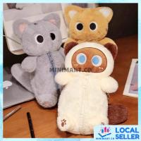 ราคา Kawaii แมวดินสอขนาดใหญ่ความจุ Big Eyed Cat Plushie จี้ตุ๊กตาวันเกิดสําหรับเด็ก Beg Alat Tulis Budak (48104679023)