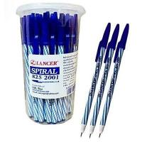 ราคา ปากกาลูกลื่น ปากกาแลนเซอร์ LANCER Spiral 825 2001 หมึกน้ำเงิน ขนาด 0.5 มม. (50ด้าม/กระปุก) (43925767305)