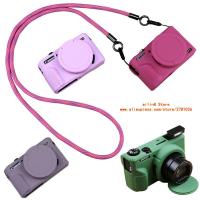 ราคา camera bag for Canon G7X2 G7X3 G7X Mark II III vlog Camera case Silicone soft shell Soft casing Anti slip, waterproof (57152907186)