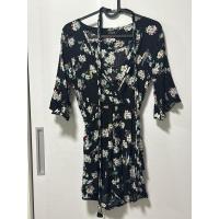 ราคา ชุดจั๊มสูท สีดำ ลายดอกไม้ (25858640171)