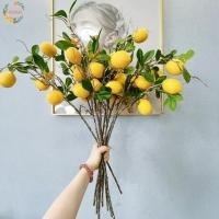 ราคา PEWANY สาขามะนาวเทียม, ใบสีเขียวมะนาวเทียมผลไม้มะนาวเทียม, การจัดดอกไม้พลาสติกสมจริงหรูหราจําลองต้นไม้ผลไม้ปาร์ตี้วันหยุดงานแต่งงาน (47915002737)
