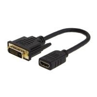 ราคา สาย HDMI to DVI, อะแดปเตอร์ HDMI Female to DVI-D (24+1) ตัวผู้, อะแดปเตอร์ 1080P DVI to HDMI Conveter, 3D, 0.15M สีดํา (54965071406)
