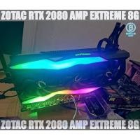 ราคา การ์ดจอ ZOTAC RTX 2080 AMP EXTREME 8GB ต่อไฟ8+8pin ใช้งานปกติ ตำหนิจุดยึดไม่มีผลอะไร สินค้ามือสอง (27835836596)