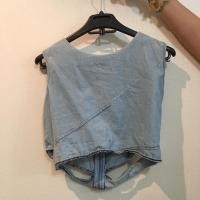 ราคา เสื้อกล้ามครอปยีนส์ (มือสอง) (7162935534)