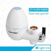 ราคา Lighttrio เครื่องกรองน้ำขนาดเล็ก Water filter 0.1 micron เครื่องกรองน้ำใช้ติดหัวก๊อก ความจุ 3 ลิตร- สีขาว -รุ่น EZY-PURE (421317292)