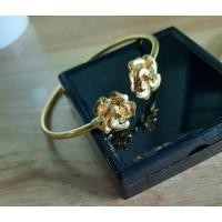 ราคา กำไลข้อมือทองเหลืองแท้ปรับขนาดได้ กำไลทองเหลืองโบราณ กำไลข้อมือทองเหลืองกำไลทองเหลืองลายดอกไม้ (BL-04) (12033899891)