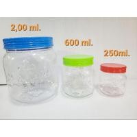 ราคา โหลพลาสติก กระปุกพลาสติก กระปุกอ้วน ใส่ขนม ใส่ลูกอม (21733035680)