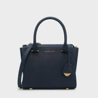 ราคา กระเป๋าCHARLES & KEITH Small City Bag - Navy (43481578321)