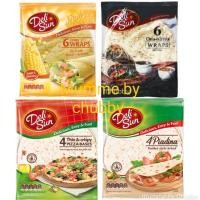 ราคา Deli Sun เดลิซัน แผ่นแป้ง แผ่นแป้งตอติญ่า ตอร์ติญ่า แผ่นแป้งพิซซ่า Tortilla wraps 2 แบบ รสข้าวโพด/ รสเม็ดเจี่ยและแฟร็กซ์ (11433013424)