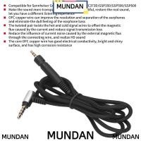 ราคา MUNDAN เปลี่ยนหูฟังสาย, Plug and Play ยืดหยุ่น 3.5 มม.หูฟังสายอัพเกรดหูฟังสําหรับ Sennheiser G4ME ONE/GAME ZERO/PC373D/GSP350/GSP500/GSP600 (57415093697)