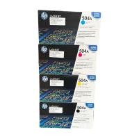ราคา หมึก Toner Hp504 504A Bk C M Y CE250A Bk, CE251A C, CE252A Y, CE253A M ราคาแท้100% (25000886372)