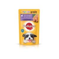 ราคา [สินค้าส่งด่วน] เพดดิกรี ลูกสุนัข รสไก่+ตับ+ไข่+ผัก 130ก PEDIGREE PUPPY CHICK+LIVER+EGG+VEGET130G (58112487758)