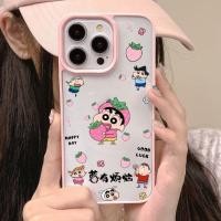 ราคา เคสไอโฟนiPhone 16 15 14 13 12 11 Promax case for เคสไอโฟน XR XSMAX กันตก วัสดุอะคริลิก เครยอนชินจัง การ์ตูน Case (43252450566)
