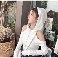 ราคา เสื้อปาดไหล่ฮู้ดสาวเซกซี่ไม่ควรพลาด ผ้าแมงโก้ ยืดได้ไม่มาก (1568957794)