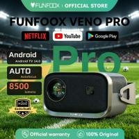 ราคา FUNFOOX VENO PRO โปรเจคเตอร์ projector mini 4k/1080P โปรเจคเตอร์มินิ โปรเจคเตอร์มินิมอล ทีวี บลูทูธ คาราโอเกะ netflix (23053824699)