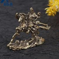 ราคา [H&K] ทองเหลืองเทพเจ้าแห่งความมั่งคั่งขี่ม้า Guan Gong รูปปั้นอุปกรณ์ตกแต่งบ้าน {th} (48311806758)