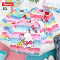 ราคา เสื้อครอป สายรุ้ง ลาย โปแช็กโก Pochacco คอตตอน (6688408736)