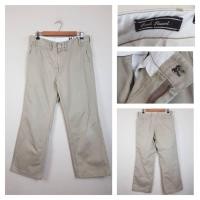 ราคา PAUL STUART New York 100% Cotton Military Khaki Pants 33 (42378855554)